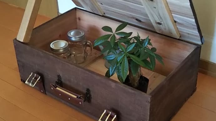 [DIY wooden box] おしゃれなトランク風収納BOX　vol.3  装飾して完成