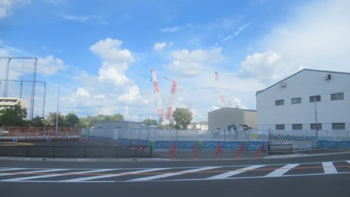 新名神枚方トンネル東口&情報館建設地の状況(2024/8/24時点)