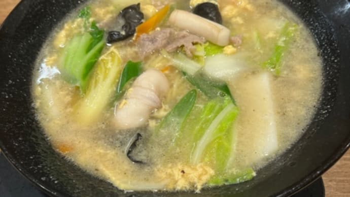 2025年の5杯目は餃子の王将谷町八丁目店で五目そば