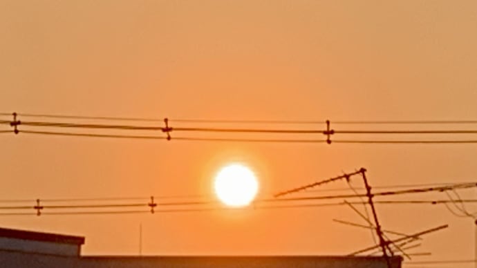 今日の朝日☀️ 7月27日