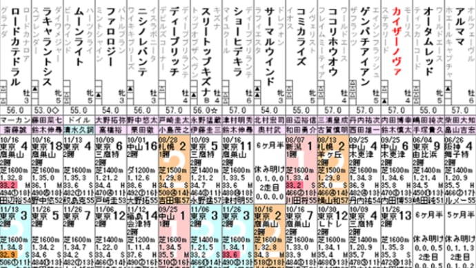 【カイザーノヴァ】本当に背水の陣なのか!? 12/11中山12R・出走確定