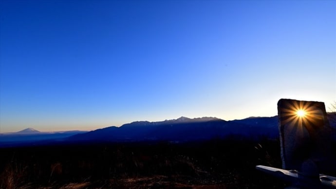 創造の森より富士を望む 夕景