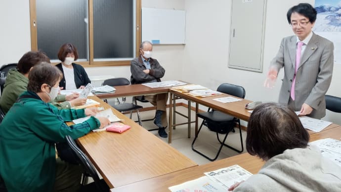 民商業者後援会の決起集会に参加