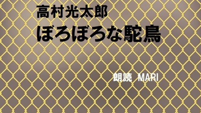 ぼろぼろな駝鳥(高村光太郎)