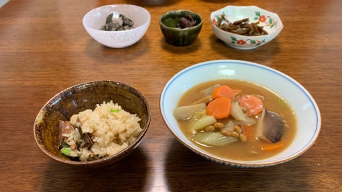 初めて作ってみた納豆汁
