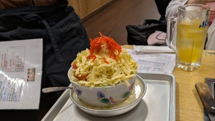人生初のもんじゃ焼き