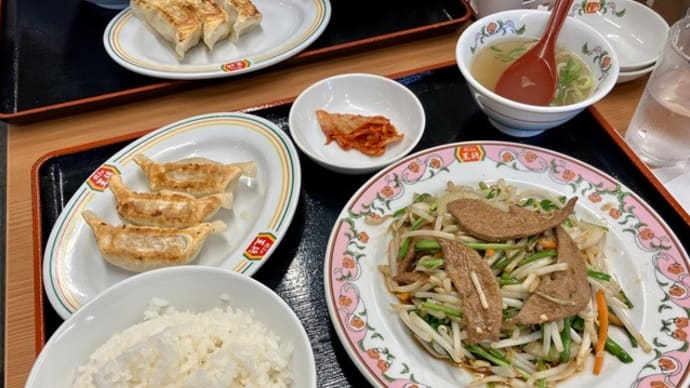中華セットAニラレバ炒め 餃子の王将