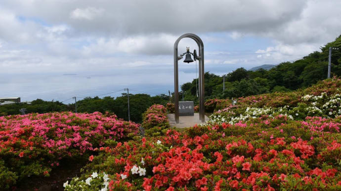さつき狩り 神奈県足柄下郡湯河原町 星ヶ山公園・さつきの郷(4)友逢の鐘
