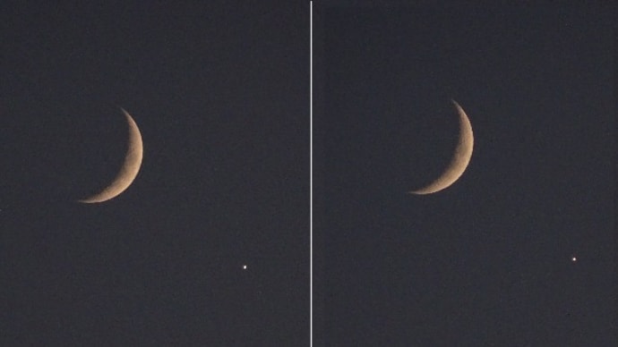 月と金星