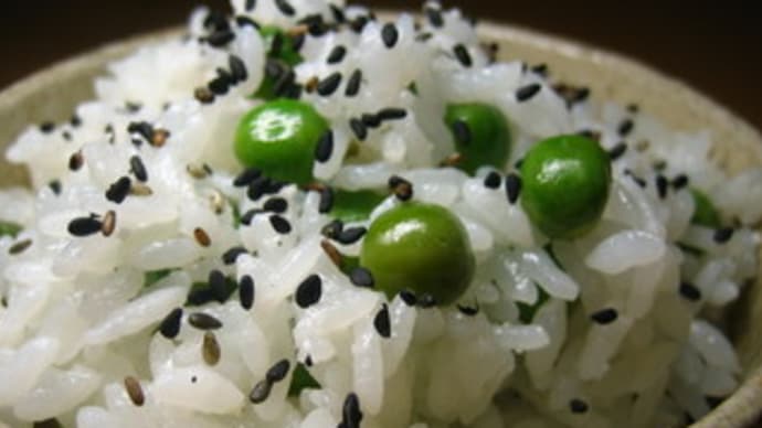 グリーンピースご飯
