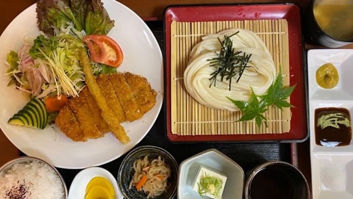 京うどん纏(移転前) - がっつりとロースカツ定食! -