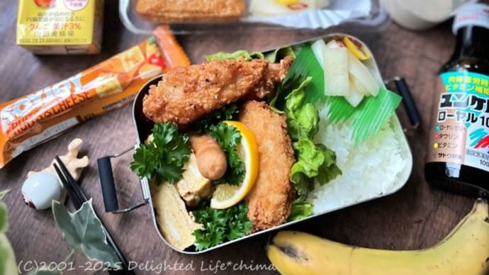 今日の2食弁当~牛すじコロッケ弁当&いなり寿司