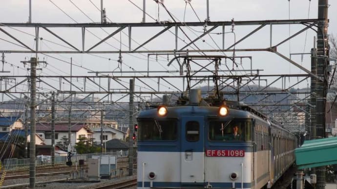 EF65-1096 東急7500系 「TOQ i」甲種牽引 【南武線:府中本町駅】 2012.2.28 過去帳より再掲