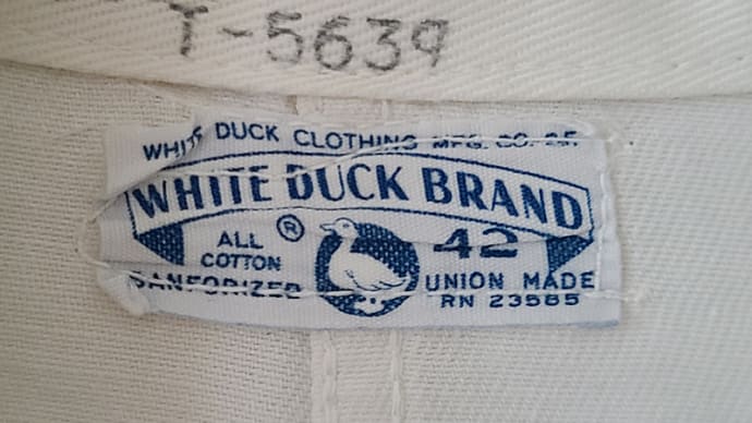1960's WHITE DUCK BRAND WORK JACKET.