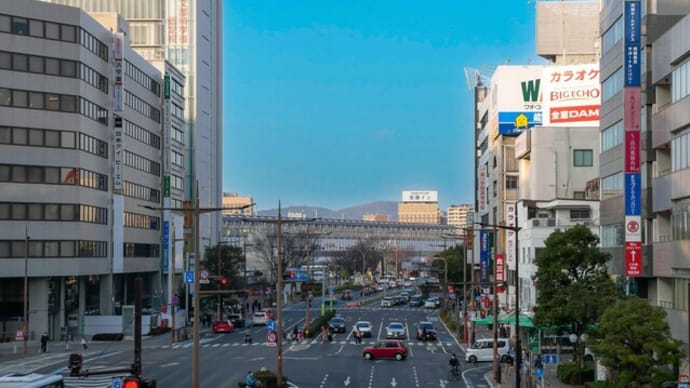 JR岡山駅付近の風景