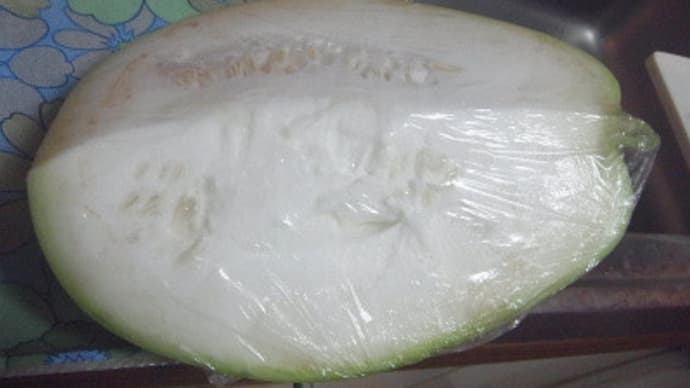 7/8 ユウガオを初めて貰いました。美味しく食べたい!