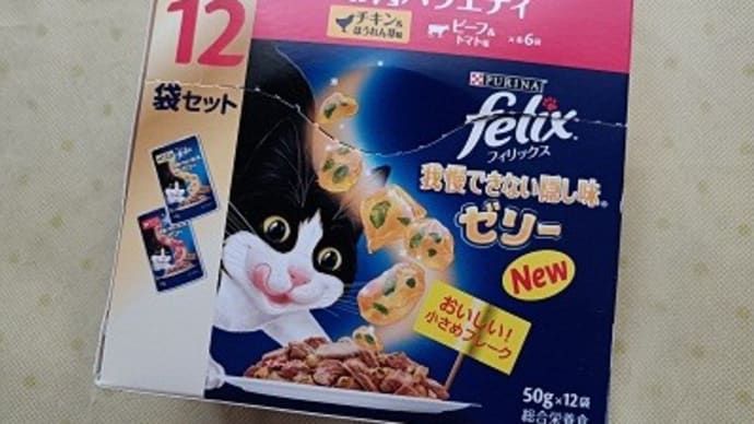 2024年の猫news⑱ 箱入りパウチが格安だった
