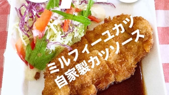令和7年5月19日の日替わり定食(800円)は、ミルフィーユカツ 自家製カツソースです