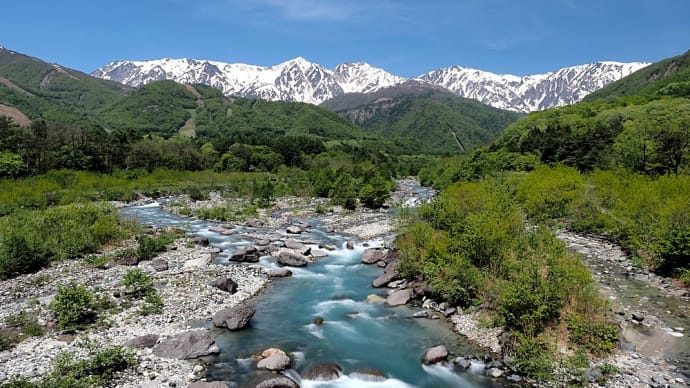 ★白馬村 白馬大橋から白馬三山・二股橋から不帰ノ嶮 2024