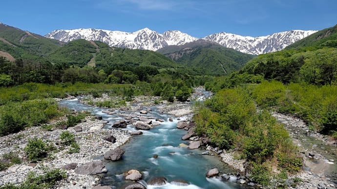 ★白馬村　白馬大橋から白馬三山・二股橋から不帰ノ嶮　2024