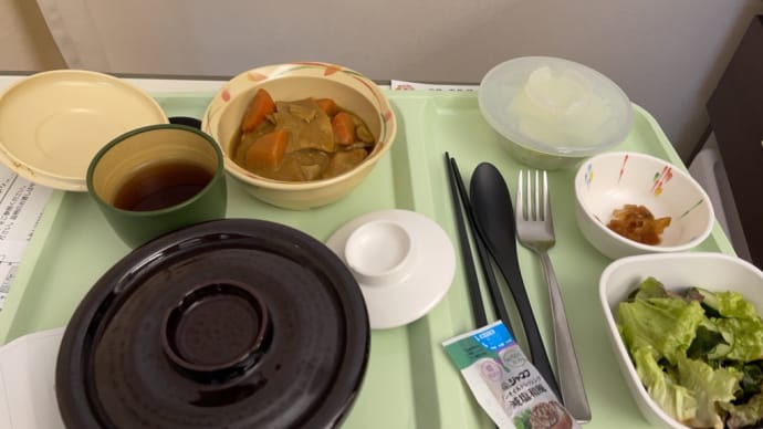 病院食って、満足できますよ😜