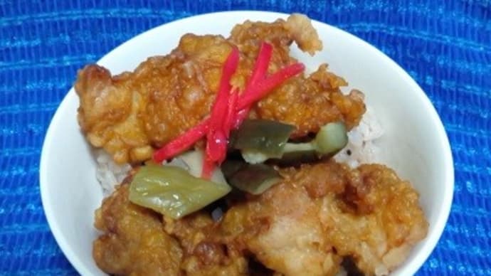 自家製国産鶏の唐揚げなお惣菜、昨日の晩御飯ね:P