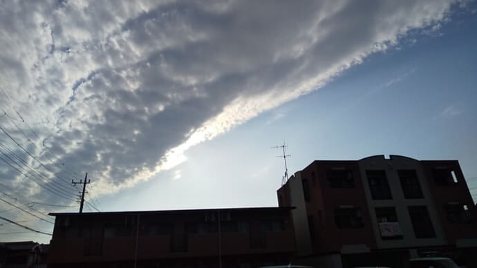 直線状の雲
