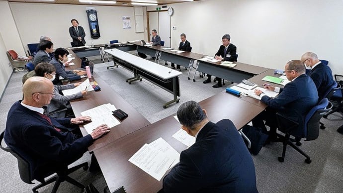 生坂村議会全員協議会&(株)いくさかてらす取締役会 &万平集落上空からの風景