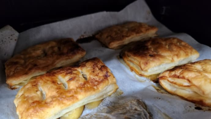 アップルパイもどきを焼きました。