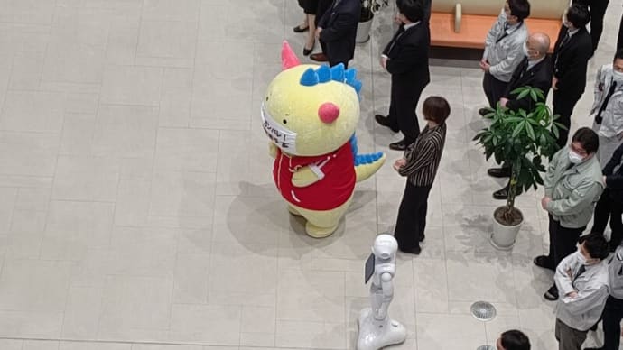 高原選手が坂井市役所に現れる!