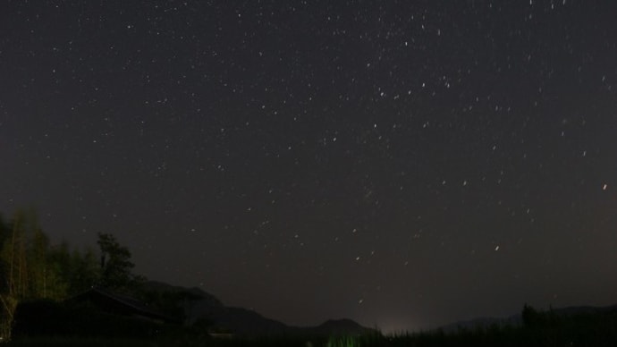 撮れなかったペルセウス座流星群