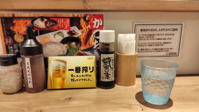 天王町・日光丸食堂 で 藁焼き定食