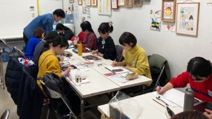 2024年12月7日(土)イラストレベルアップコース・おかやまたかとし先生の授業内容