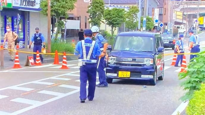 神奈川でチャリで横断中の女子高生をクソヴォケが軽乗用車で撥ねて意識不明に陥らせる