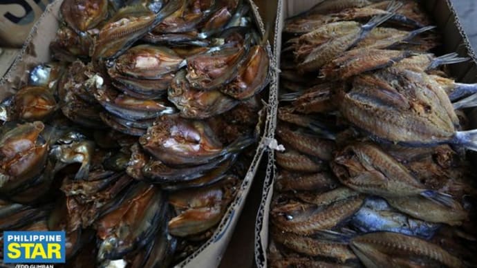フィリピンの魚の干物