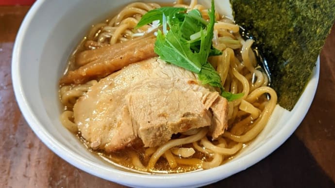 不動前 らぁめんきりきり舞 鯖節出汁の冷やしぶっかけそば