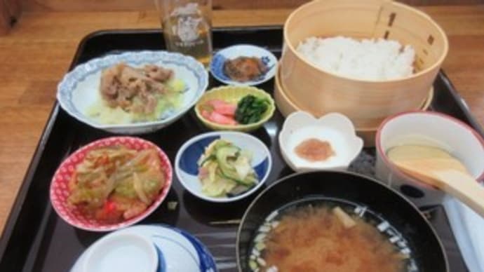 「otomo.(おとも)」、11月26日のご飯セットご飯小750円は、豚しょうが焼き&鶏南蛮漬け風