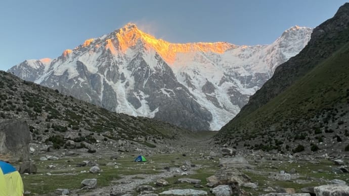 美しいナンガパルバットのキャンプ　パキスタン　世界9位
