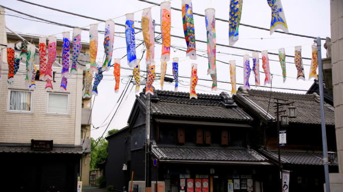 川越・鯉のぼりと蔵通り