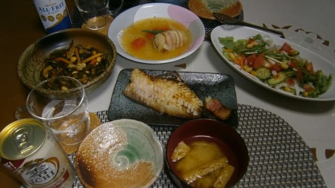 赤魚の粕漬けと切り昆布煮(北海道釧路沖地震の思い出)