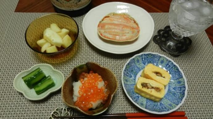 かに と いくら と うなぎ