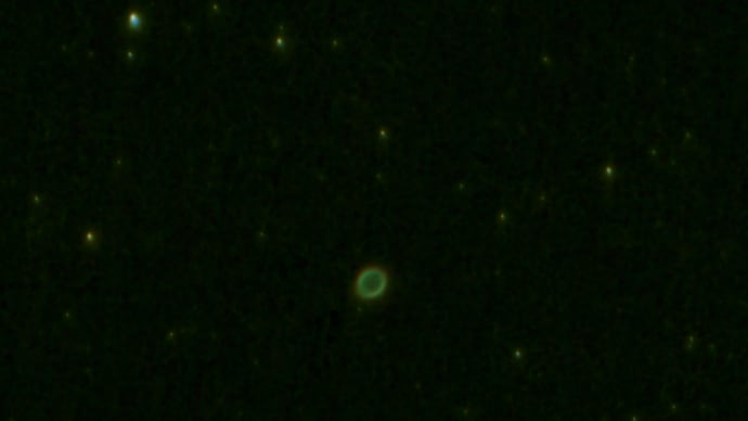 電視観望の記録035(こと座 M57リング星雲)