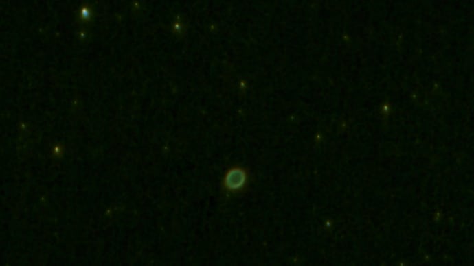 電視観望の記録035(こと座　M57リング星雲）