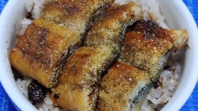 【03/01晩御飯】三重県産鰻蒲焼中部でミニ鰻丼、作る気力が無かったのでね：P