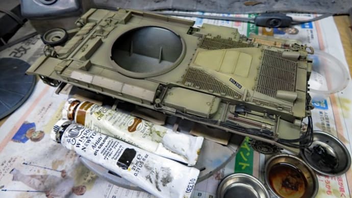 IDF SHOT' CAL D イスラエルセンチュリオン 1/35 #12 スミ入れ〜ウォッシング