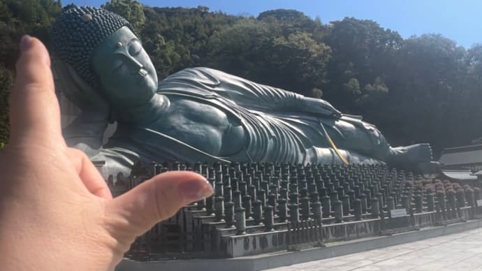 【福岡】博多から北福ゆたか線で城戸南蔵院前へ、釈迦涅槃像へ会いに行く旅２