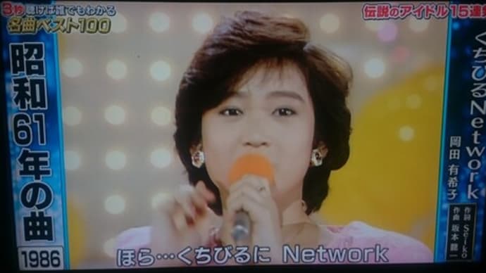岡田有希子さんテレビに登場（歌謡史に輝く1曲-3秒聞けば全曲わかる-）