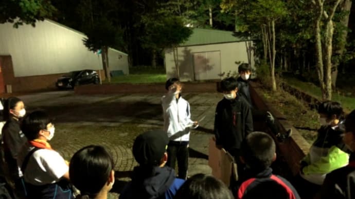 宿泊学習10 肝だめし&くつろぎタイム