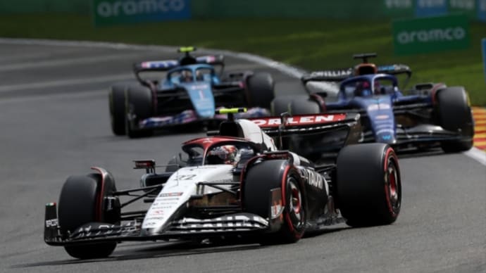 F1アルフォタウルの角田裕毅選手、ベルギーGPで、ドライバーオブザデイトップ3に