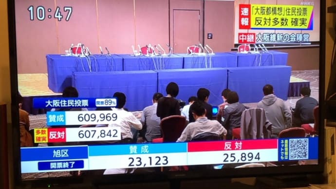 大阪市の存続が守られた❗️